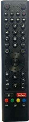 Woniry Smart Remote with YouTube Function Compatible for Micromax Smart TV LED Remote micromax Remote Controller(Black)