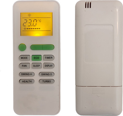 LipiWorld 145 AC Remote Control With Display Light Backlight Compatible For  Mitashi AC Remote Controller(Grey)