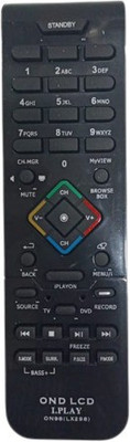 Nij LX-298 i.Play LCD LED TV Remote Control Universal ONIDA Remote Controller(Black)