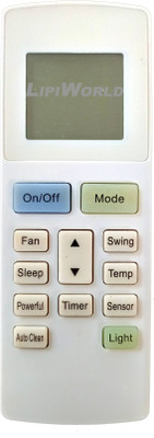 LipiWorld 222 AC Remote Compatible Control for  O General AC Remote Controller(Grey/White)