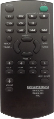 LipiWorld 2in1 HT62 RM-ANU088 RM-ANU089 Audio System Remote Control Compatible For Sony AV Remote Controller(Black)