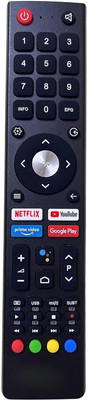 MIFKRT NON VOICE Tv Remote Control Suitable for Smart Android 4k LED UHD HD BPL Remote Controller(Black)