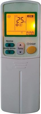 BhalTech 59 AC Universal Remote Control with Display Light Compatible For  DAIKIN AC Remote Controller(Gray)