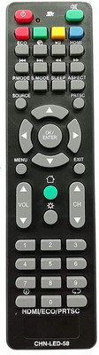 TVE CHN-LED-58 LCD LED Smart HD TV Remote Control Compatible for Croma CROMA Remote Controller(Black)
