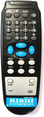 RISHI ENTERPRISES THIS REMOTE IS COMPATIBLE FOR  CRT TV REMOTE COWC Remote Controller(Black)