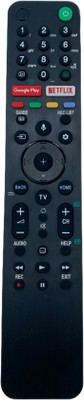 NixGlobal BLUETOOTH VOICE CONTROL RMF-TX500E Rec List Function Remote with VOICE CONTROL GOOGLE Compatible for SONY BRAVIA 8K 4K SMART OLED LED LCD TV Remote Controller(Black)
