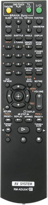 Akshita RM-ADU047 DVD Compatible For DVD Home Theater System Remote Control SONY DVD Remote Controller(Black)