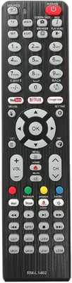 TVE RM-L1462 LCD Smart TV Universal Remote Control with Netflix Hotstar YouTube Function Compatible for All Non Branded/Local/Chinese LED LCD Television Remote Controller(Black)