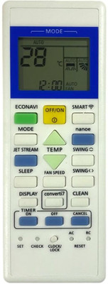 TIZOQ Remote Control No.157F Compatible/Replacement for Panasonic Inverter AC(with Wi-Fi Function) Remote Controller(White)