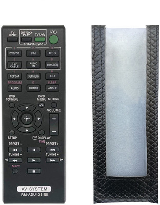 LipiWorld RM-ADU138 DAV-TZ140 HBD-TZ130 HBD-TZ140 AV System Remote ( Remote with Cover ) Compatible for Sony AV System Remote Controller(Black)