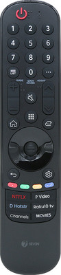 7SEVEN Compatible MR21GA for Original LG Magic Tv Remote Control (No Voice, No Scroll) - Support All Models of LG Magic Tv Remote - LG Remote Without Voice & Scroll, LG Tv Remote Controller(Black)