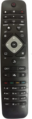 NixGlobal PH51 Universal Remote Compatible with PHILIPS SMART LED LCD TV Remote Controller(Black)