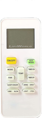 LipiWorld 149A AC Remote Control (Old Remote Exactly Same Remote Will Only Work) Compatible For Midea AC Remote Controller(Grey)