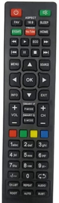RISHI ENTERPRISES THIS REMOTE IS COMPATIBLE FOR  UNIVERSAL TV REMOTE FOR LED / LCD INTEX Remote Controller(Black)