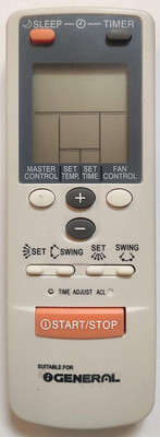 Gezok Compatible  AC remote control split AC O General Remote Controller(White)