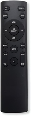 Sandy Remote Compatible with Boat HomeTheater System Aavante Sound Bar 3200 Boat Home Theatre Remote Controller(Black)