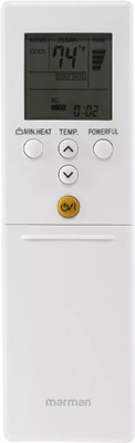 Marman Compatible with O General Air Conditioner Remote Model 232A Suitable for 2 |1.5| 1 Ton Split and Window AC- Match Remote Key by Key with Existing O General Air Conditioner Remote Controller(White)