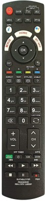 BhalTech LED291 PS24 RM-L1378 (Without Voice Function) Hexa Boost Netflix Function LED LCD Universal Remote Compatible for Panasonic Remote Controller(Black)