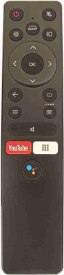 NixGlobal 06-589W19-TY02XS 43FG5000 (with Voice Control) Remote Compatible with THOMSON / INTEX / CASPER 4K SMART ANDROID LED LCD Remote Controller(Black)