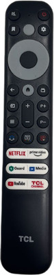 Nij New Smart LED/LCD TV Long Remote Control Without VOICE TCL Led TV Remote Controller(Black)