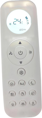 Ehop AC-18B Compatible remote control for Inverter Ac Remote for Smart Wifi Ac Remote AC-301 Bluestar Remote Controller(White)