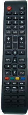 Xpecial UNI151 MTS ZOOM+ Remote Compatible with CROWN 4K SMART LED LCD TV Remote Controller(Black)