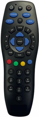 Infolight DTH Remote Without Recording Feature,Compatible for TataSky DTH Set Top Box TATASKY Remote Controller(Black)
