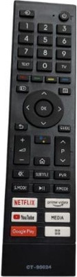 Tke Toshiba LCD/LED Smart TV Remote (Non-Voice)(AAG) TOSHIBA Remote Controller(Black)