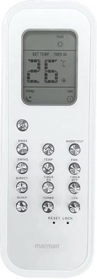 Marman Compatible with Blue Star AC Remote Control RG35B/BGE Model 46 Suitable for 1| 1.5 |2 Ton Split and Window AC - Match Remote Key by Key with Existing Blue Star Air Conditioner Remote Controller(White)