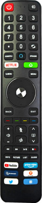 Ehop T-Smart Long Compatible Remote Contol for  Smart Tv Toshiba Remote Controller(Black)