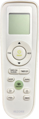 RESORB RE 181 Compatible for VOLTAS / york D3FB model 25HE13, 32HE13 ATMA, BF-45, D3FB Split AC Remote Controller(White)