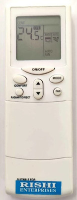 RISHI ENTERPRISES THIS REMOTE IS COMPATIBLE FOR  AC REMOTE NO-BACK LIGHT (249K-09_ PANASONC Remote Controller(White)