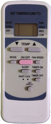 LipiWorld 152 AC Remote Control (Old Remote Exactly Same Remote Will Only Work) Compatible For Onida AC Remote Controller(Grey)