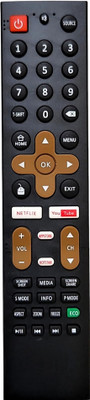 HDF Non Voice Supported Replacement Remote for Treeview Smart LED TV Supported Model. IND4305ST Treeview IND4305ST Smart LED TV Remote Controller(Black)