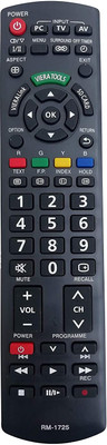 BhalTech RM-1725 LED LCD Universal Remote Control with Viera Tool Compatible for Panasonic Tv Remote Controller(Black)