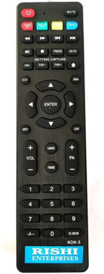 RISHI ENTERPRISES THIS REMOTE IS COMPATIBLE FOR LED / LCD TV REMOTE (KD3) KODAK Remote Controller(Black)
