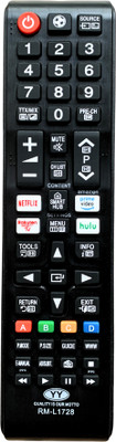 MechFox Television Remote Control Compatible for LED/LCD TV Model No. 1728 | RM-88D| SAMSUNG YY Remote Controller(Black)