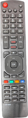 Ehop FT-2409 Compatible remote control for  Smart TV Dyanora Remote Controller(Black)