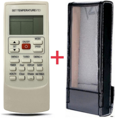 Paril (Remote+Cover) Ac Remote compatible for Bluestar Ac Re-218 With PU Leather Protective Cover( EXACTLY SAME REMOTE WILL ONLY WORK) Remote Controller(Black)