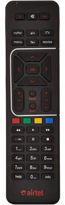 Diikon Airtel Digital TV DIGITAL TV HD RECORDING ORIGINAL Remote Controller Airtel Remote Controller(Black)
