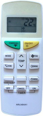 ERNIL AC Remote Compatible for DAIKIN AC with Power Chill Function ARC484A1 VE-132C ( Please Match The Image with Your Old Remote) Remote Controller(White)