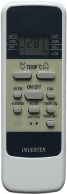 mumax Compatible/Replacement for  AC Remote Control (AC Remote No. HITCH-137B) Hitachi Remote Controller(White)