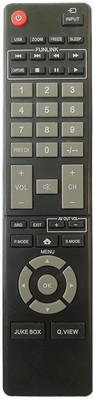 TVE LCD LED Smart TV Remote Control Compatible for  Crown Remote Controller(Black)