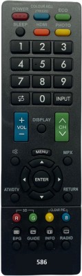 Upix GB016WJSA LCD/LED TV Remote Compatible for Sharp LCD/LED TV (EXACTLY SAME REMOTE WILL ONLY WORK) Remote Controller(Black)