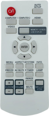 NixGlobal N2QAYA000116 Remote Compatible with PANASONIC PROJECTOR Remote Controller(White)