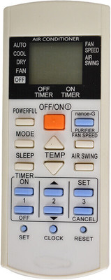 RESORB RE 29D Inverter AC Remote Control Function nanoe-G Compatible for AC Remote Compatible for Panasonic Air Conditioner Remote Controller(White)