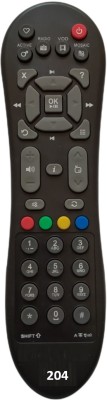 Upix 125 (Black - Non RF) DTH Remote 125B (Non RF) DTH Remote Compatible for Videocon DTH Set Top Box (EXACTLY SAME REMOTE WILL ONLY WORK) Remote Controller(Black)