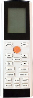LipiWorld 193 (X-Fan) AC Remote Control Compatible for  Bluestar AC Remote Controller(White/Grey)