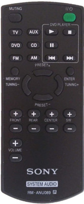 NixGlobal RM-ANU089 Remote Compatible with SONY HOME THEATER Remote Controller(Black)