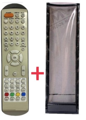 Paril (Remote+Cover) Tv Remote compatible for Sansui Smart led/lcd Tv TvR-71 RC With PU Leather Protective Cover(No Voice Command)(Same remote Only will work) Remote Controller(Black)
